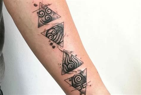 4 elements tattoo|four elements tattoo design.